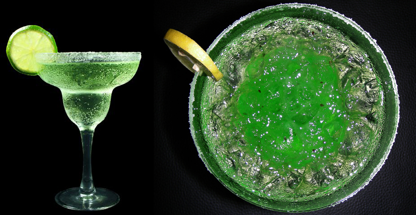 Zelený long drink